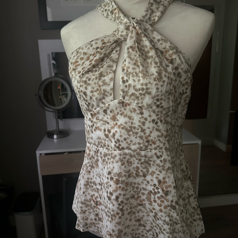 Banana Republic Peplum Halter-neck Size 4